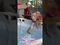 Monkey Lyly decorates swimming pool #shorts #youtubeshorts #cutefunny #viralshort