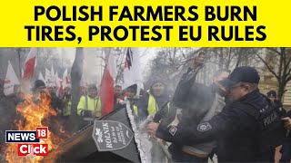 Poland Farmers Protest | Poland Sees Its Most Violent Protest Yet By Farmers | N18V | News18