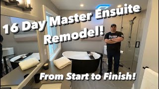 16 Day Master Bathroom Remodel from Start to Finish!