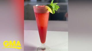 This watermelon mimosa is the perfect summer drink | GMA Digital