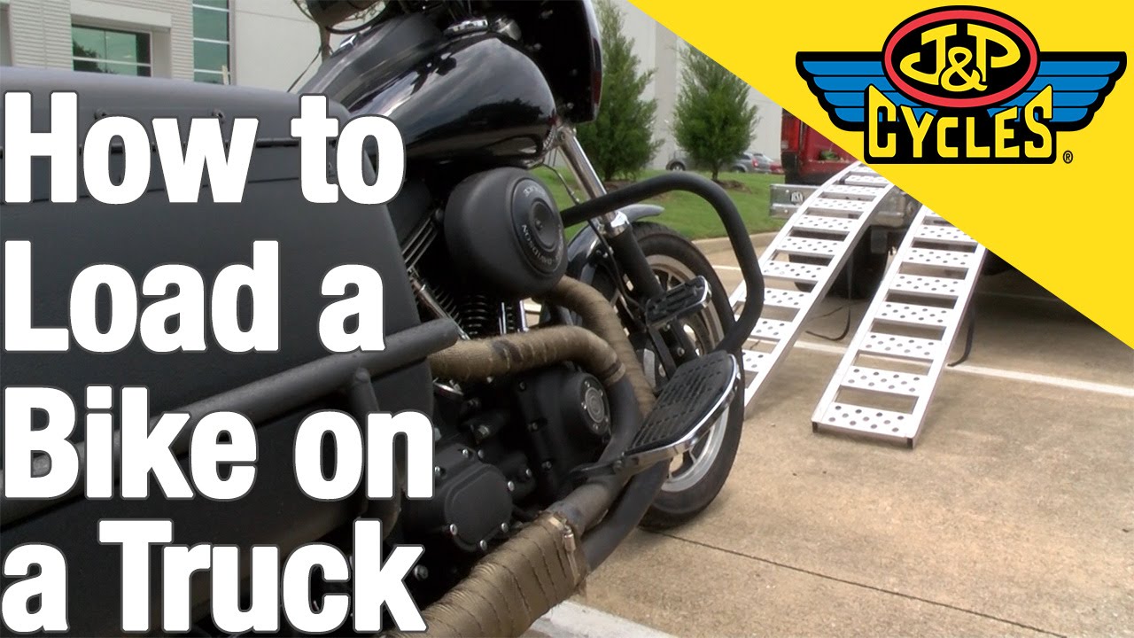 How To Load A Motorcycle Into The Bed Of A Truck Youtube