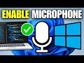 How To Enable Microphone Access in Windows 11