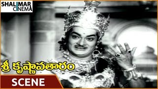 Sri Krishnavataram Movie || Rajanala Angry On NTR \u0026 Pandavas || NTR, Devika || Shalimarcinema