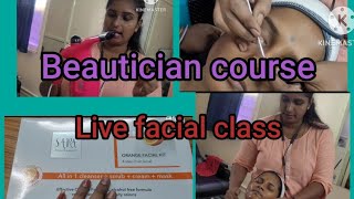 Facial tutorial/ facial class For beginners/ Facial steps/kannada/#facial #parlour #beautician