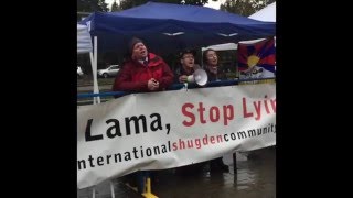 New Kadampa Tradition Protest at Tibetan Refugee Fundraiser in Vancouver