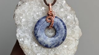 Donut Bead Wire Wrapped Beginner Pendant Tutorial