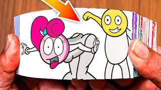 Mommy Long Legs vs Player - Poppy Playtime | Black Pencil | Flip Book Animation