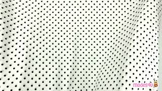 Timeless Treasures small black polka dot fabric in white - modes4u -