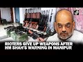 ‘Carbine, AK, INSAS…’ 140 weapons surrendered in Manipur a day after HM Amit Shah’s stern warning