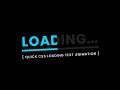 CSS Loading Text Animation Effects | Tutorial For Beginners