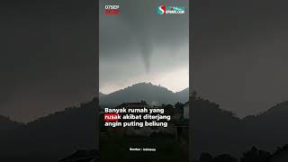Angin Puting Beliung Terjang Gegerbitung Sukabumi, Banyak Rumah Rusak #sukabumi #anginkencang