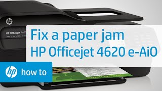 Fixing a Paper Jam | HP Officejet 4620 e-All-in-One Printer | HP