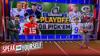 Wiley & Acho predict which QBs will win their divisional-round matchups I NFL I SPEAK FOR YOURSELF