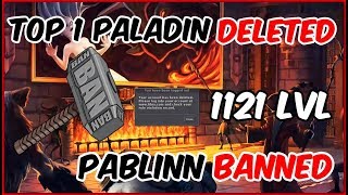 Tibia Top 1 RP ( 1121 lvl ) Deleted | Pablinn Bann