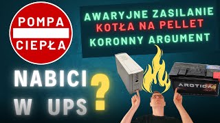 Mały UPS do pieca - czy to ma sens? Nie daj się nabrać! Policz i sprawdź sam, przykłady w filmie.