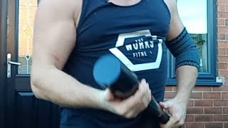 Rob-Botics new Christmas presents, kettlebell, steel mace and Indian club