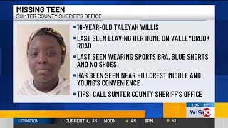 Sumter County deputies search for missing teen