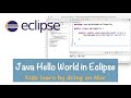 JPBE020: Java hello world in Eclipse