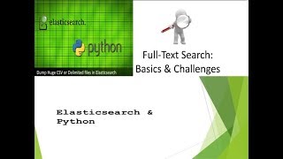 Python Elasticsearch full text search