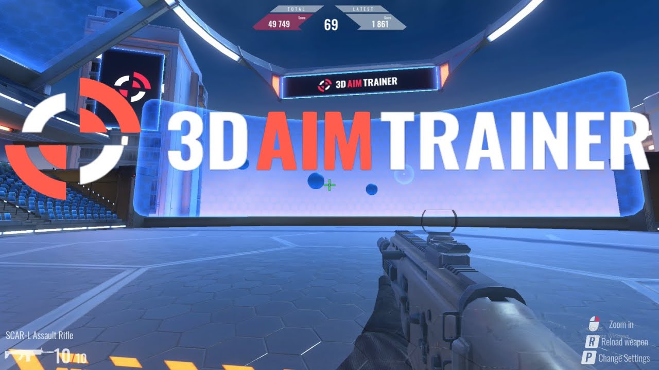 3d Aim Trainer Gameplay Pc Hd 1080p60fps Youtube