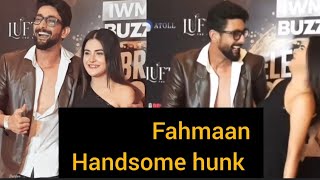 Handsome hunk Fahmaan with Debattama spotted at event #fahmaankhan