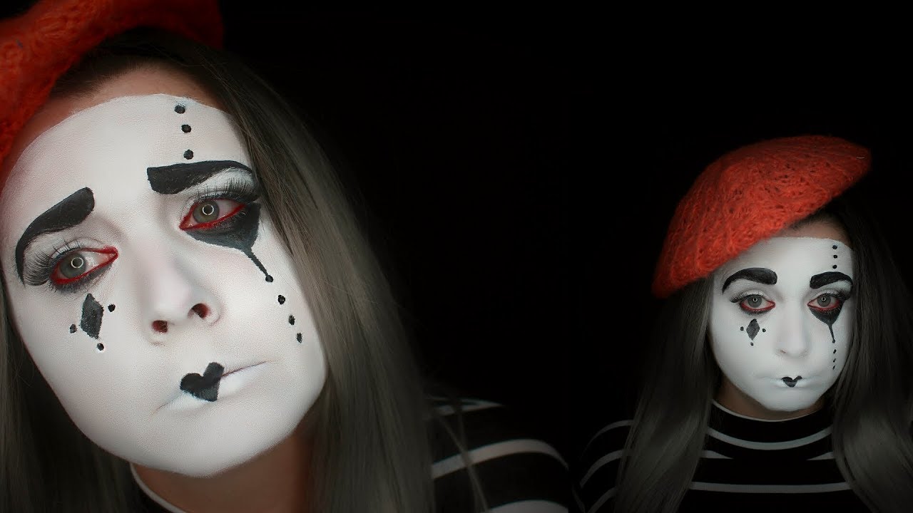 Mime Makeup Tutorial 31 Days Of Halloween Nicole Chantell Youtube