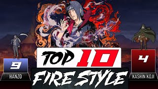 TOP 10 FIRE STYLE USERS - AnimeScale