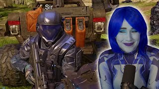 Funny dialogue in Halo 2 reaction! (plus Cortana cosplay)
