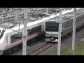 常磐線e657系k5編成（特急ひたち9号）e531系k472編成（550m 土浦行き）偕楽園ー水戸間で離合