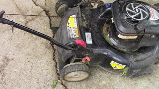 Rear drive self propelled lawn mower very slow fix