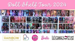 Doll Shelf Tour - 200+ Collection - Rainbow High, Monster High, Disney ILY 4Ever