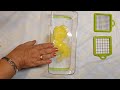 شرح طريقه استعمال قطاعه الخضار والفاكهه الخطيره ذات الشفرات المتعدده بكل سهوله vegetable chopper