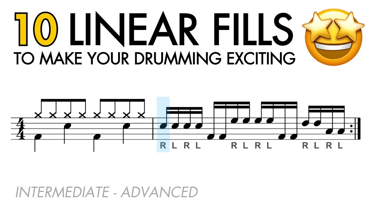 10 Linear Fills To Make Your Drumming Exciting рџґѓрџ Youtube
