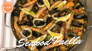 Seafood Paella with Chorizo|Seafood Paella Recipe|Get Cookin'