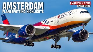 Planespotting Amsterdam Highlights: CLOSE-UP Landings \u0026 Take-Off B747, A380, B777, A350 and more!