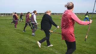 Nauka prawidłowej techniki Nordic Walking w Małujowicach! 2022