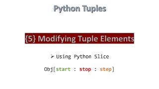 {5} Modifying Tuple Elements || Python [ Hindi ]