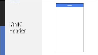 iONIC 5 header