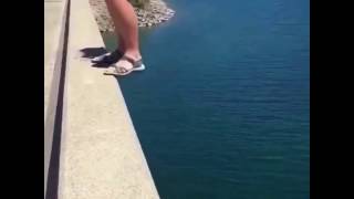 Girl Epic Rainbow Dive Fail