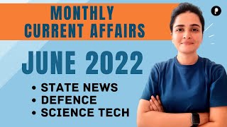 June 2022 Current Affairs | Monthly Current Affairs 2022 | State News, Science Technology & Defence