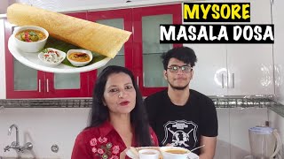 I Made Nischay's Favorite Mysore Masala Dosa for him - Easy To Make at Home Recipe