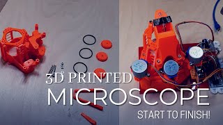 Openflexure Microscope Motorized Raspberry Pi 4 Camera v2 3D printed project 2020