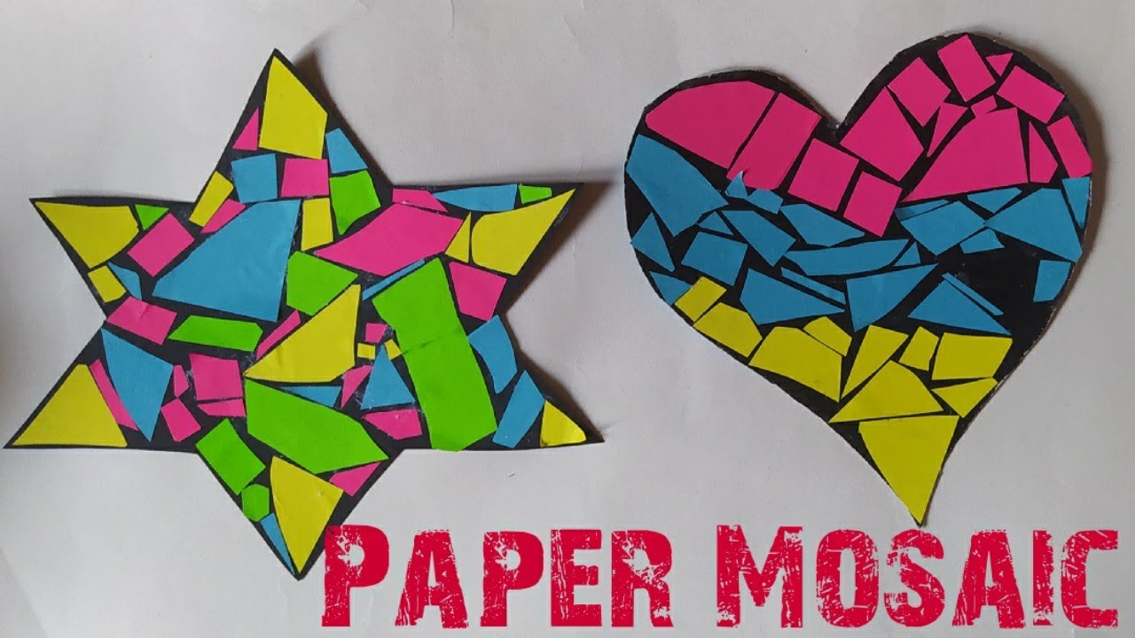 Paper Mosaic Art For Kids