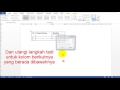 cara membuat tabel 1 baris 2 kolom dalam microsoft word