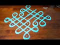 traditional sikku kolam 6 1 dots twisted kolam thaipoosam kolam