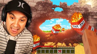 BLOWING UP A Minecraft Castle With REAL LIFE PHYSICS! | Teardown