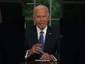 President Biden says Democracy is at stake during primetime address about exiting race against Trump