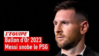Messi snobe le PSG pendant son discours au Ballon d'Or 2023 : Un choix logique ou offensant ?