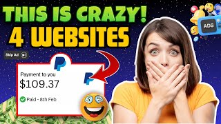 ($2.40 PER AD) 4 Websites That Pay You To Watch Ads | Make Money Online 2024