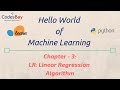 Machine Learning Hello World with Scikit Learn : Chapter- 3- Linear Regression